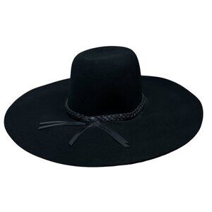 Brixton Wool Felt Floppy Hat Size Small 7 56cm Leather Trim